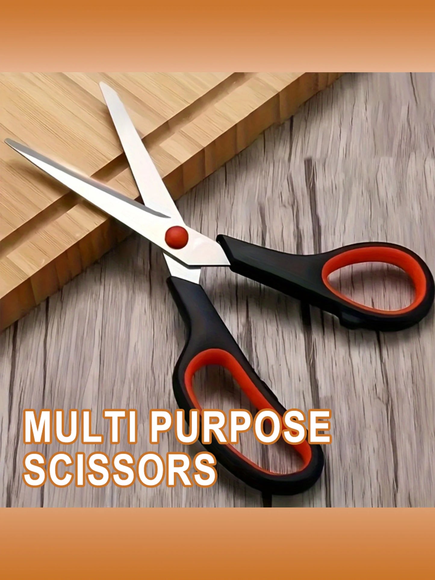 Durable Stainless Steel Kitchen Scissors Ergonomic For Poultry Fish Barbecue