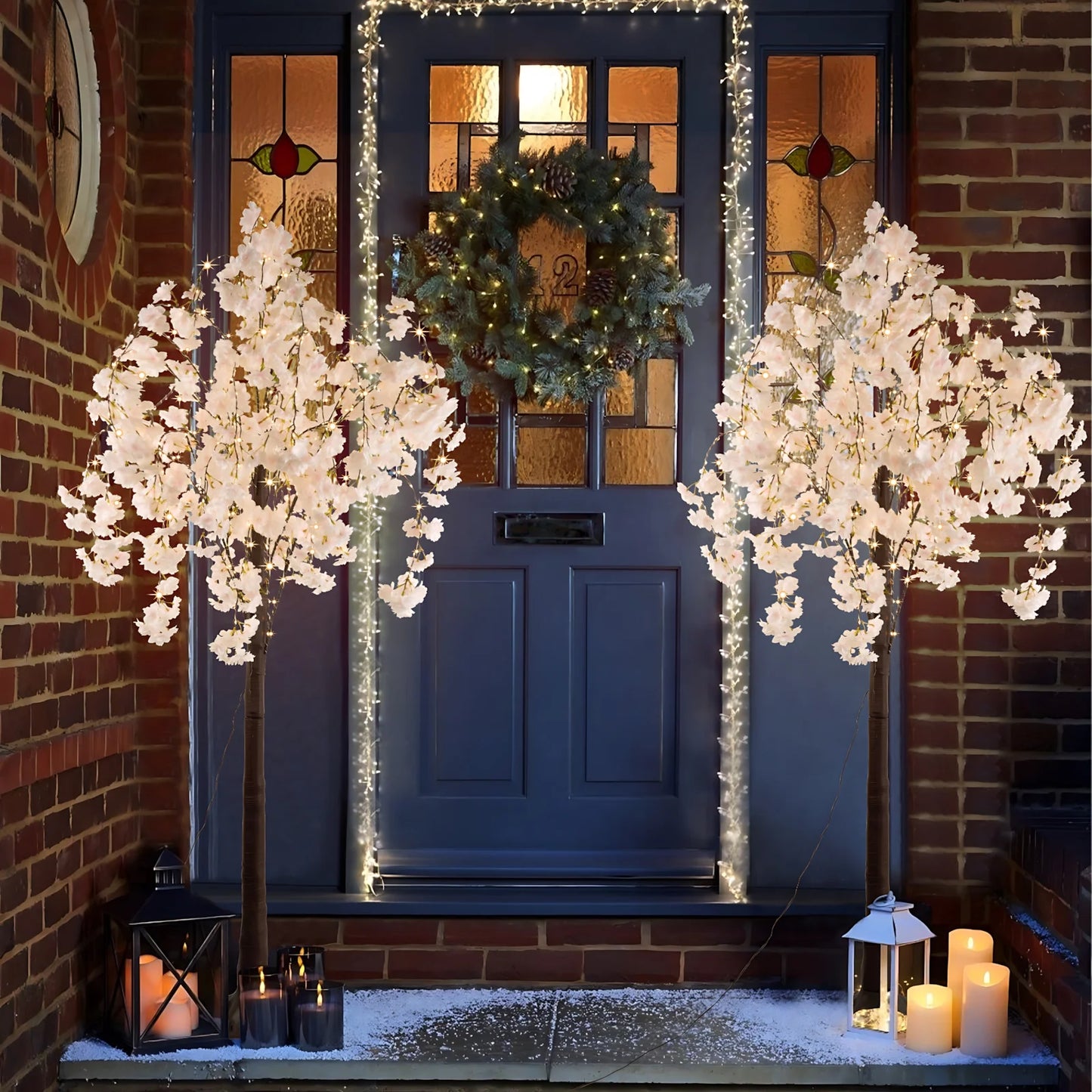 Cherry Blossom 6ft Indoor Lighted Tree 450 LED Lights