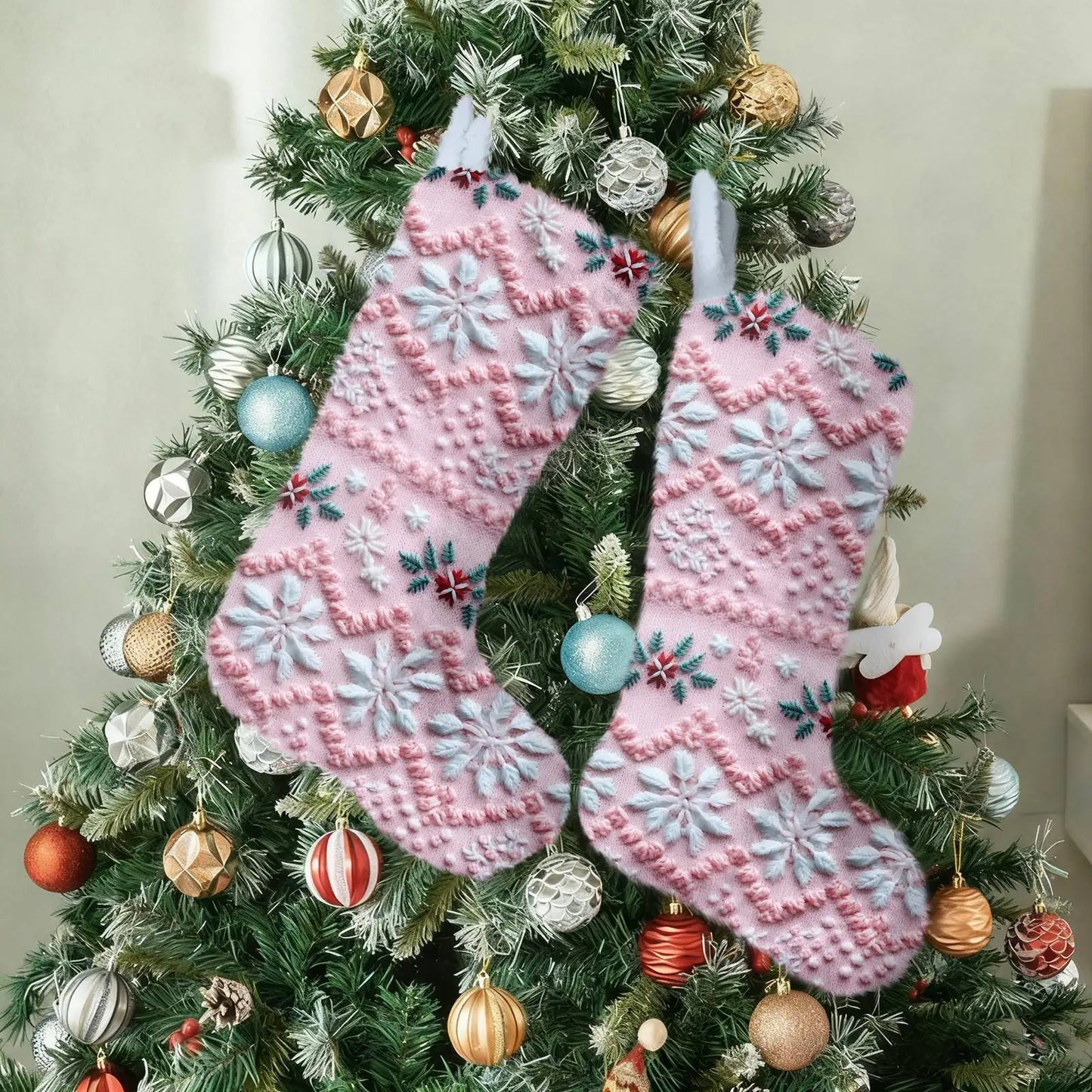 Christmas Stocking Ornaments Christmas Tree Pendants 2025 New Year Decorations