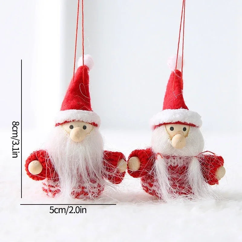 Santa Claus Christmas Tree Ornament Hanging Pendant Doll 2025 Festive Home Decor