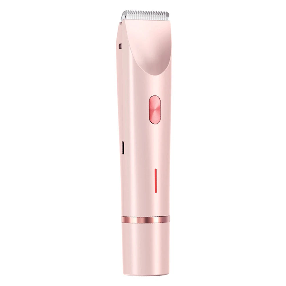 Electric Razor Woman Shaver Dual Head Electric Hair Clipper Women Mustache Epilator Leg Bikini Body Hair Trimmer for Pubic Legs