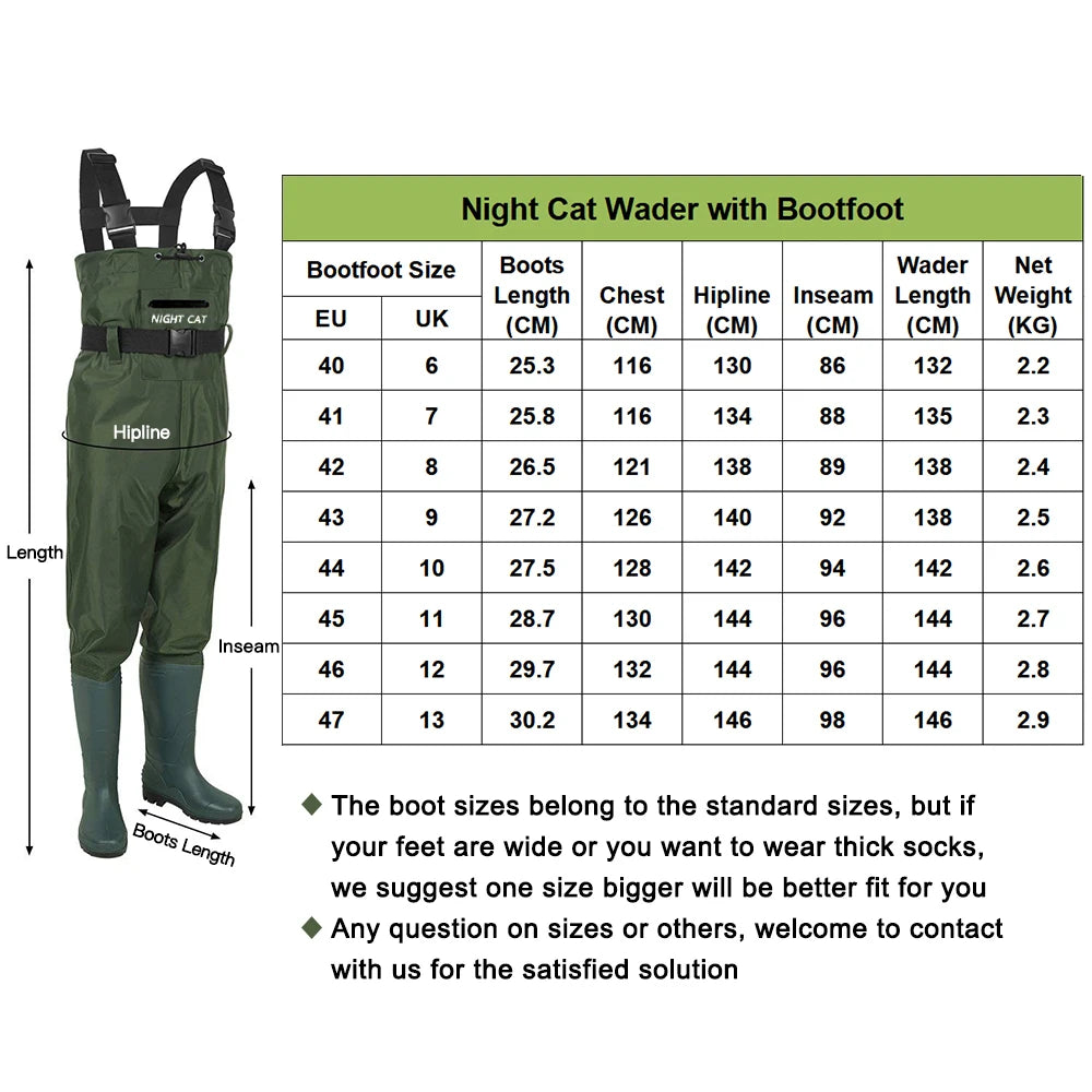 Lightweight Fly Fishing Waders Waterproof Chest Boots