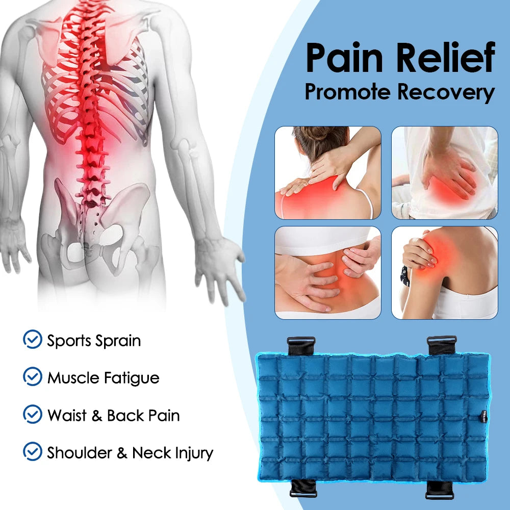 Large 13x22 Inch Reusable Ice Pack for Back Relief Cold Therapy Wrap