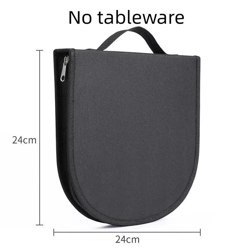 Outdoor Camping Tableware Bag Oxford Cloth Picnic Pouch