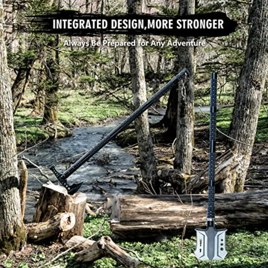 Camping Shovel Axe Survival Tool Set High Carbon Steel For Outdoor Hiking