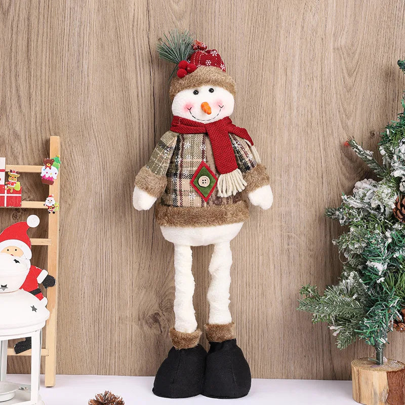 Santa Claus Doll Christmas Home Decor Tabletop Ornament 2024 2025 Gift