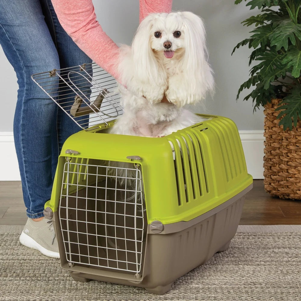 24 Inch Portable Pet Carrier for Dogs and Cats Durable Easy Clean Metal Door
