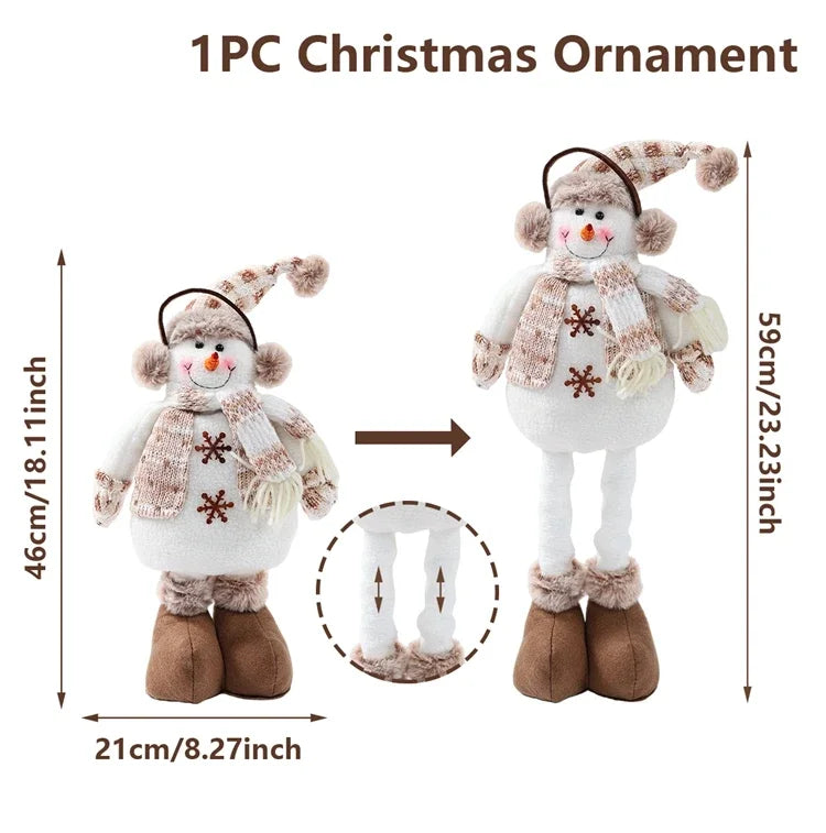 Telescopic Christmas Doll 2025 Home Decor Ornament For Xmas New Year Gift