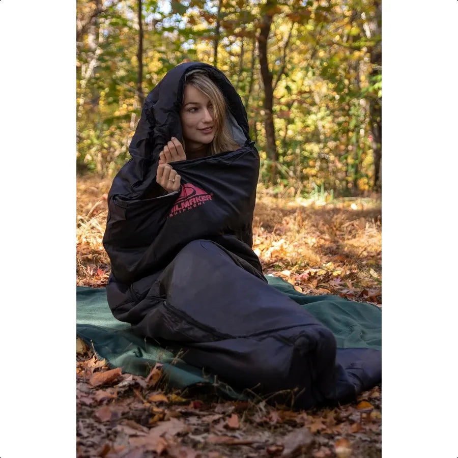 Cold Weather Hooded Sleeping Bag For Adults And Teens