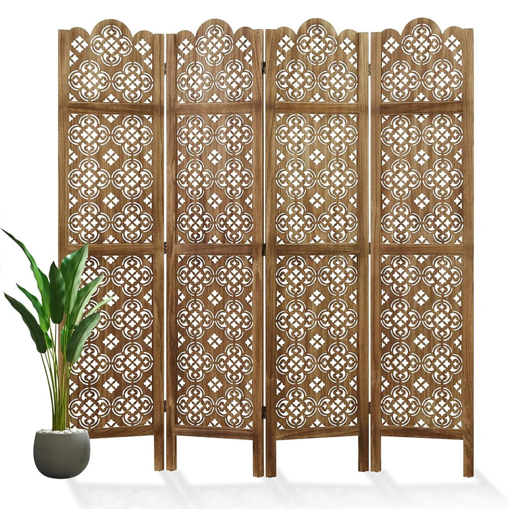 Wood Carved Folding Room Privacy Screens Home Office