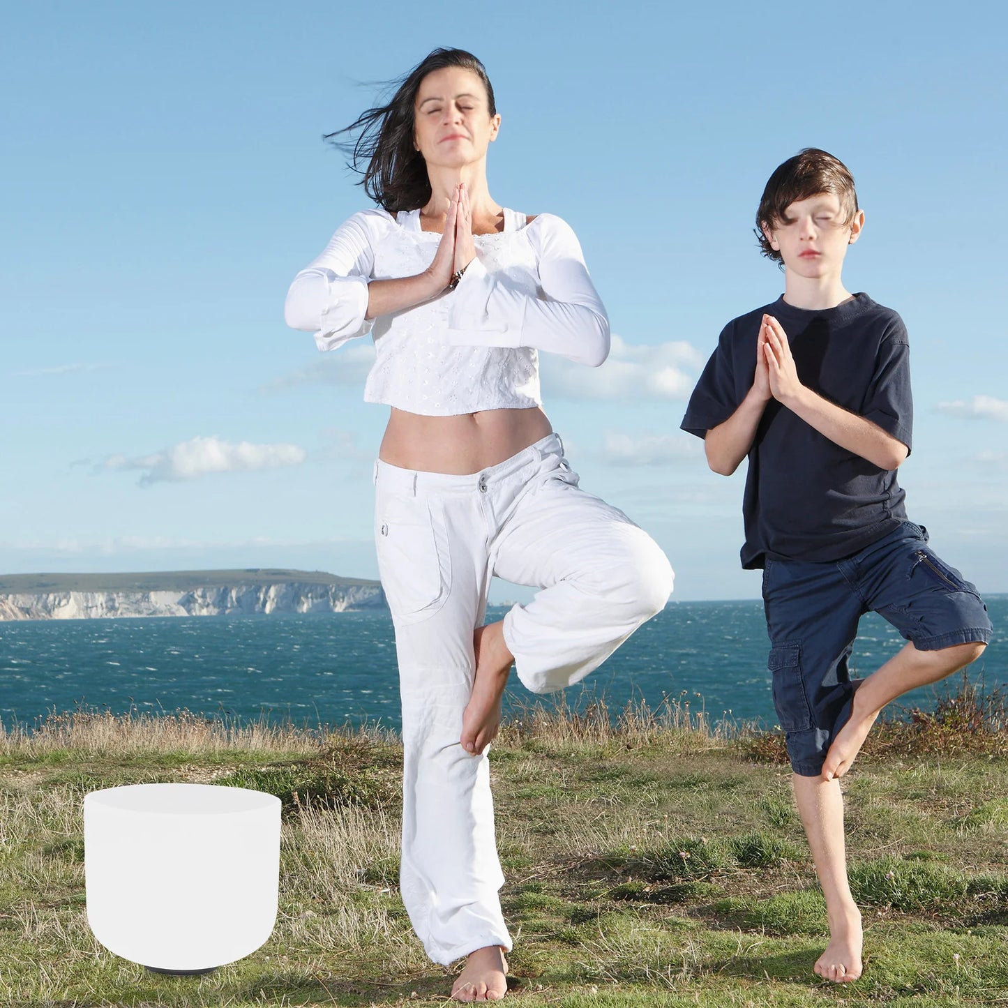 Singing Bowl Round 8 inch Singing Bowl Singing Bowl High-purity Quartz Material 432-440Hz Vibration Frequency For Sound Healing