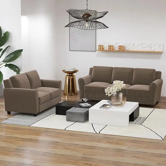 2 Piece Sofa Set 2 Seater And 3 Seater Cushioned Sofa