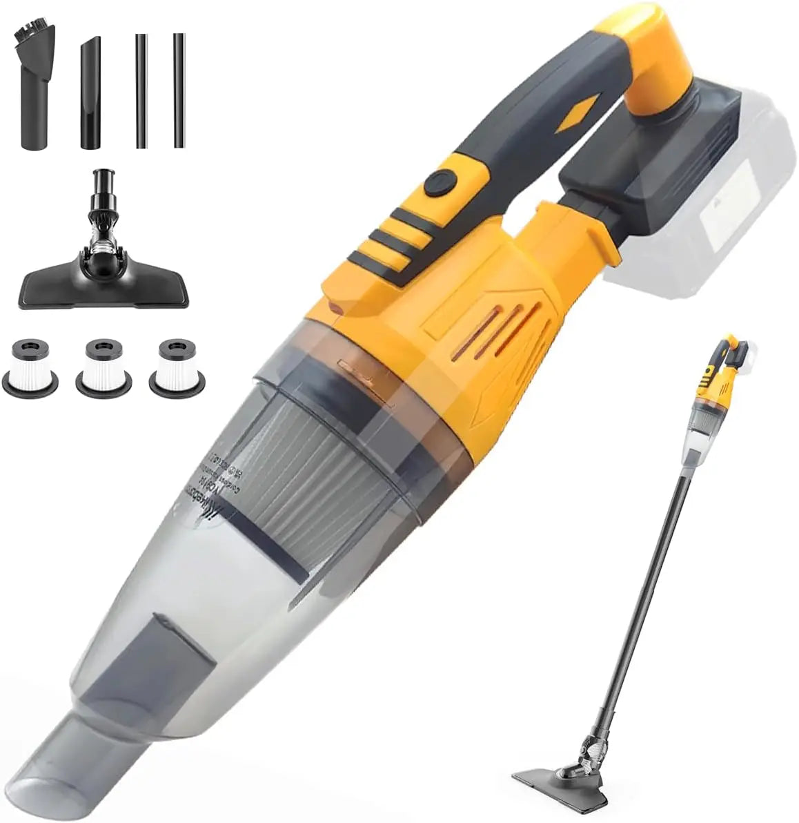 DeWalt 20V Cordless Vacuum Cleaner 10kPa 3 In 1 Handheld Home and Car