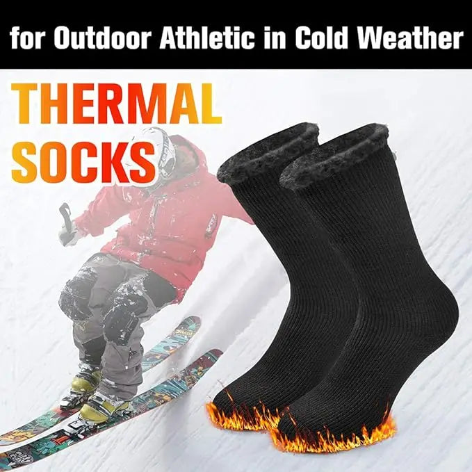 Socks Winter Warm Thermal Socks for Men Women Extra Thick Insulated Heated Crew Boot Socks for Extreme Cold Weather