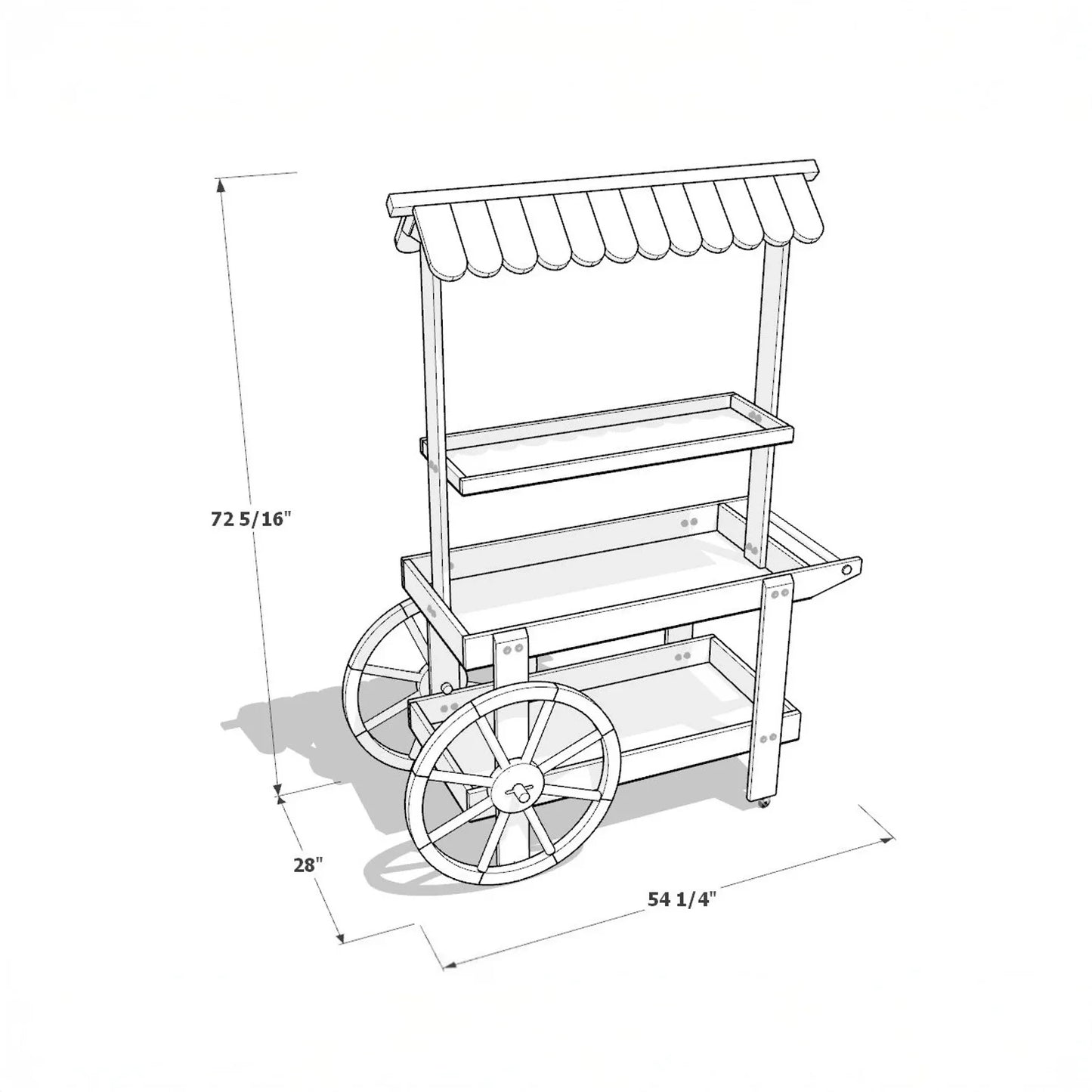 DIY Lemonade Stand Collapsible Event Cart Plan For Weddings
