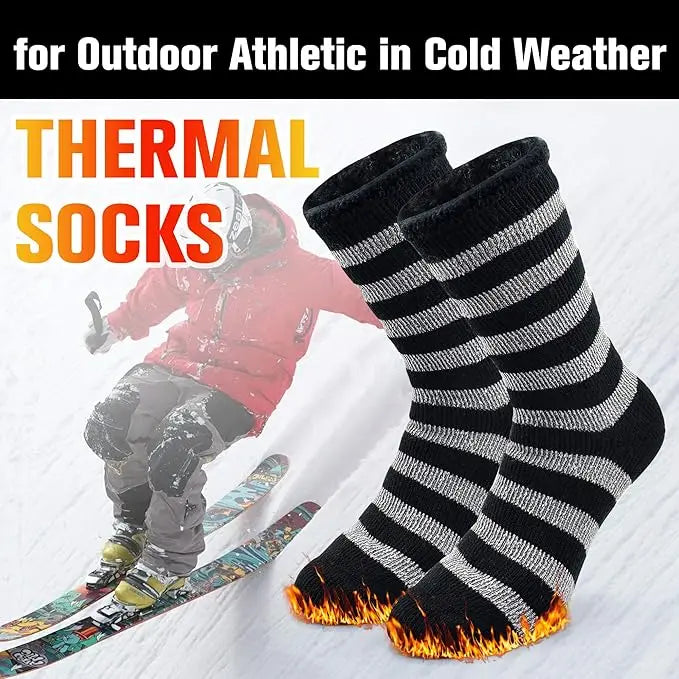 Socks Winter Warm Thermal Socks for Men Women Extra Thick Insulated Heated Crew Boot Socks for Extreme Cold Weather