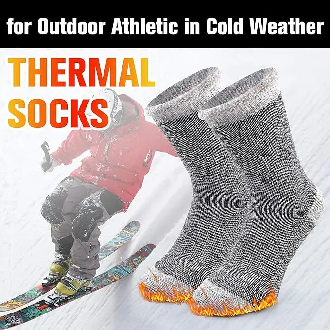Socks Winter Warm Thermal Socks for Men Women Extra Thick Insulated Heated Crew Boot Socks for Extreme Cold Weather