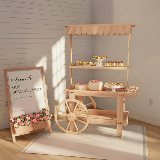 DIY Lemonade Stand Collapsible Event Cart Plan For Weddings