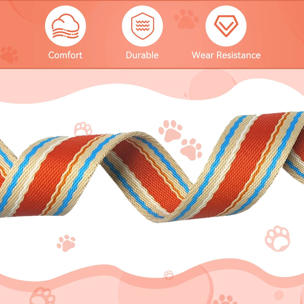 Adjustable Dog Collar And Leash Set For Small Medium Large Dogs 12 To 32 Inches