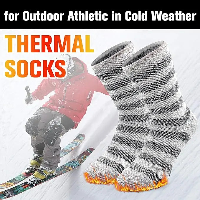 Socks Winter Warm Thermal Socks for Men Women Extra Thick Insulated Heated Crew Boot Socks for Extreme Cold Weather