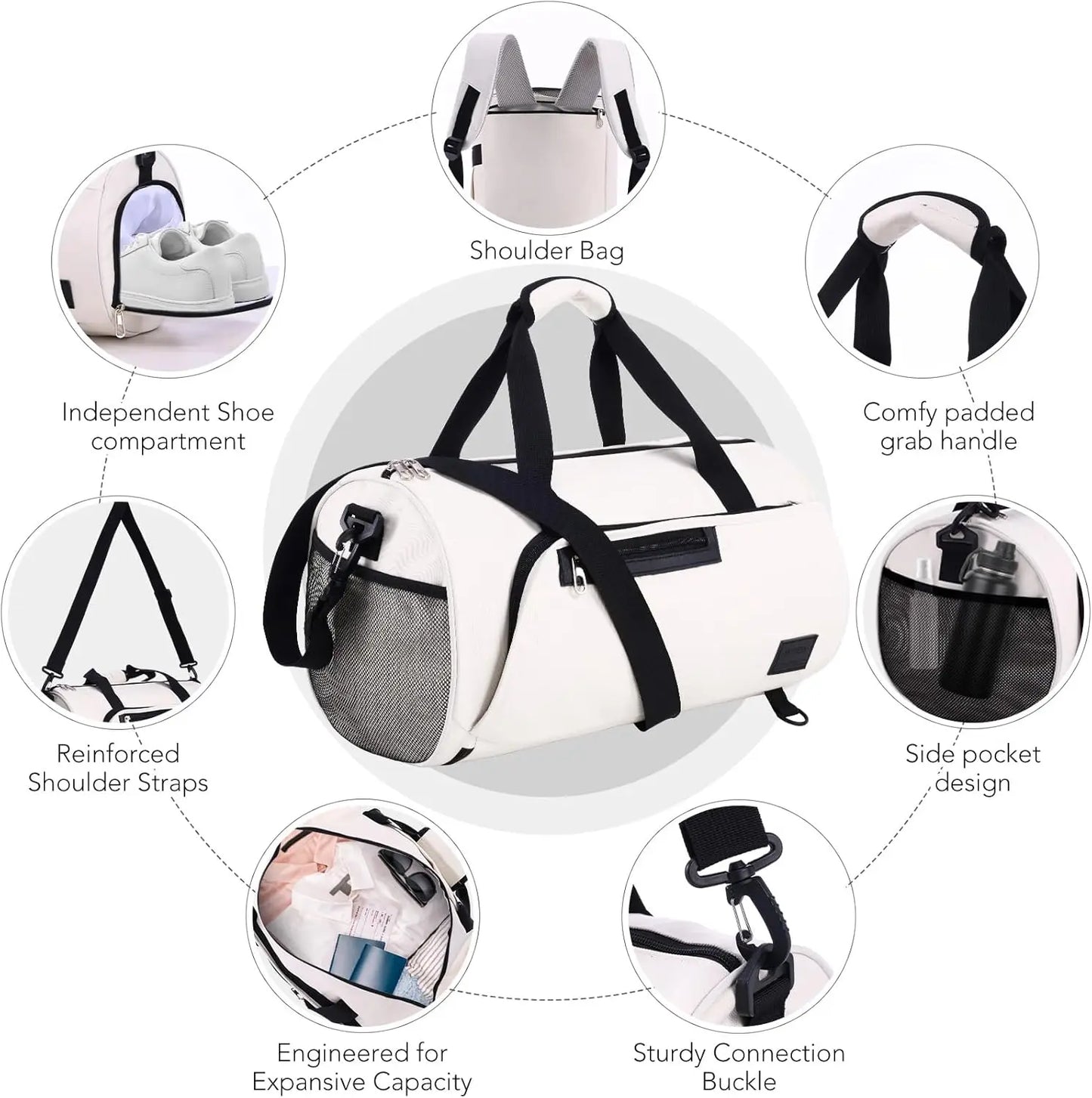 5 Piece PC Hardshell Luggage Set Spinner Wheels TSA Lock 20 24 28 Inch Carry On Suitcases With Duffel And Toiletry Bag