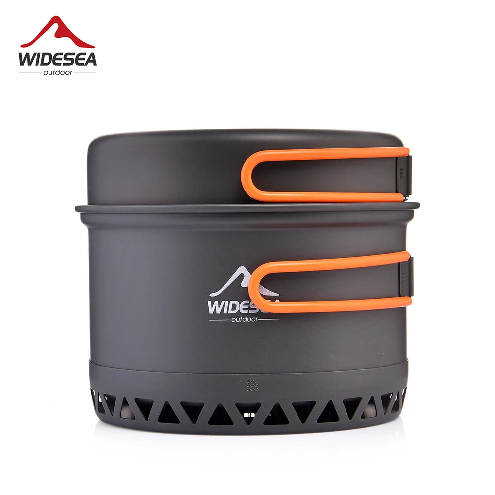 Widesea Camping Cookware Set 1.3L 2.3L Aluminium Alloy Pot Kettle Outdoor