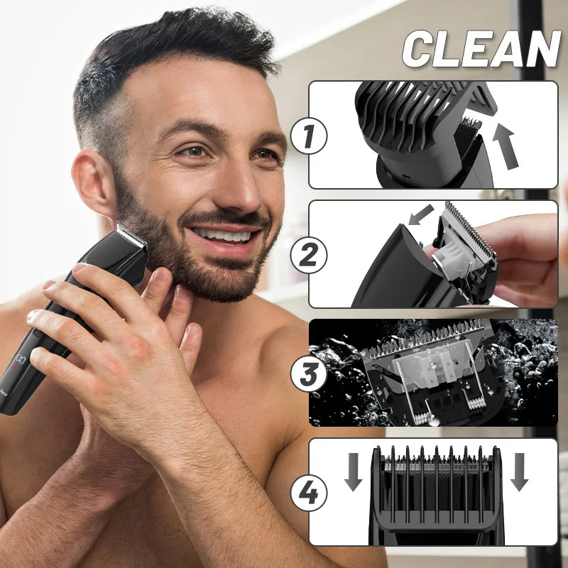 SEJOY Electric Hair Clipper Kit For Men Adjustable Rechargeable Hair Trimmer