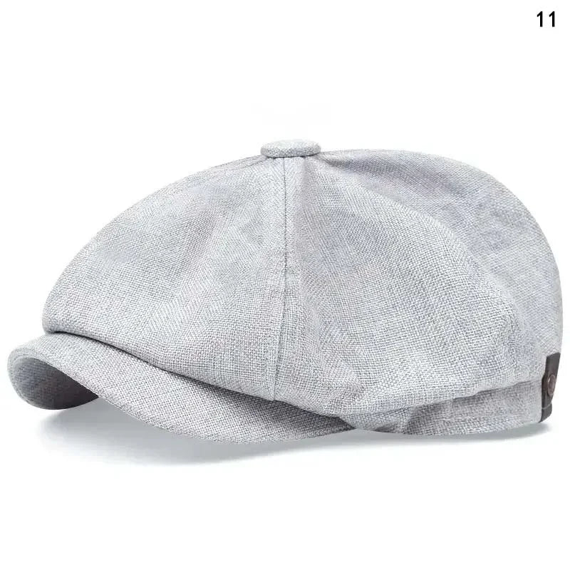 Mens Casual Peaky Blinders Beret Hat Cotton Unisex Newsboy Style