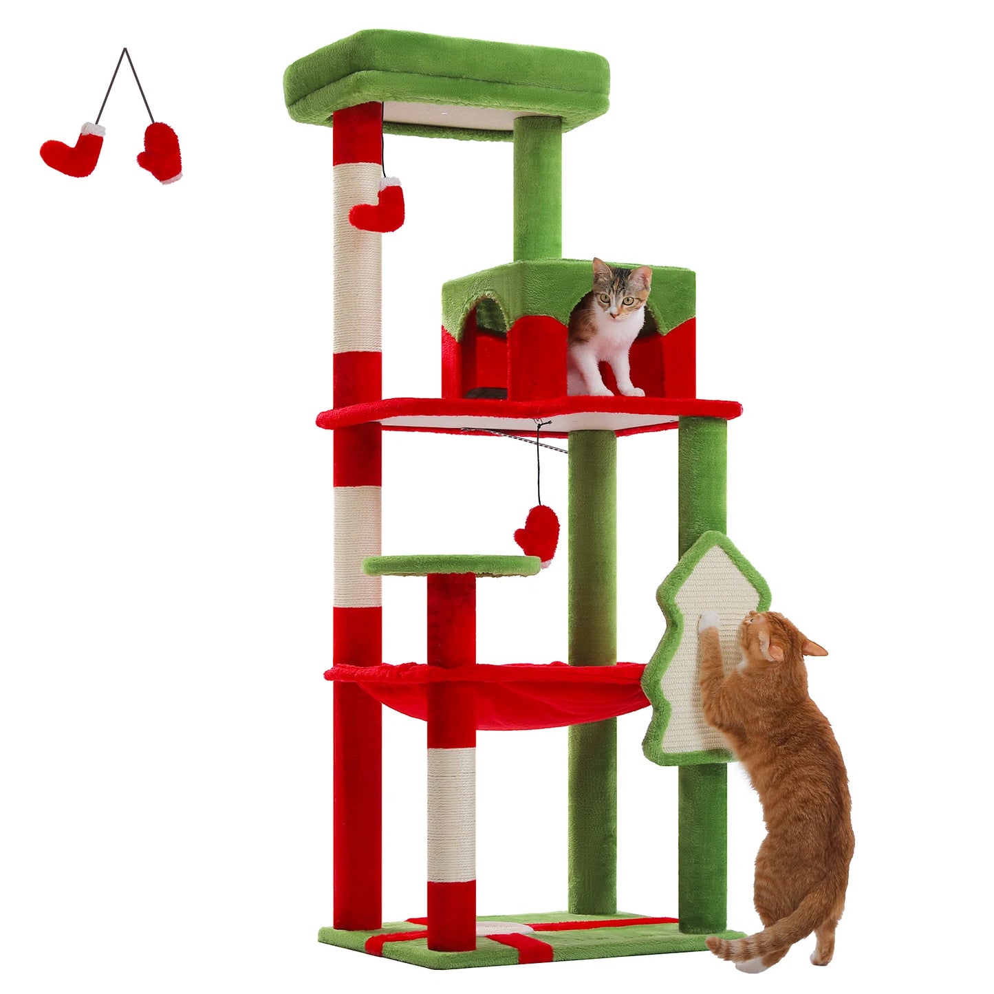 5 Level Cat Tree for Large Cats with Sisal Scratching Posts