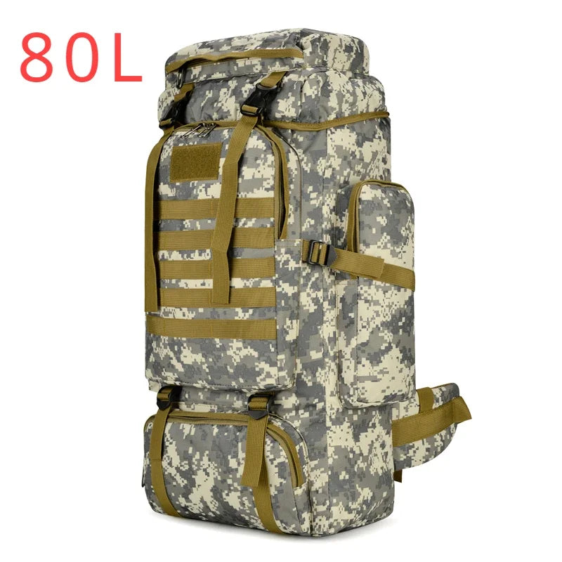 80L 100L Mountaineering Backpack Tactical Hiking Bag
