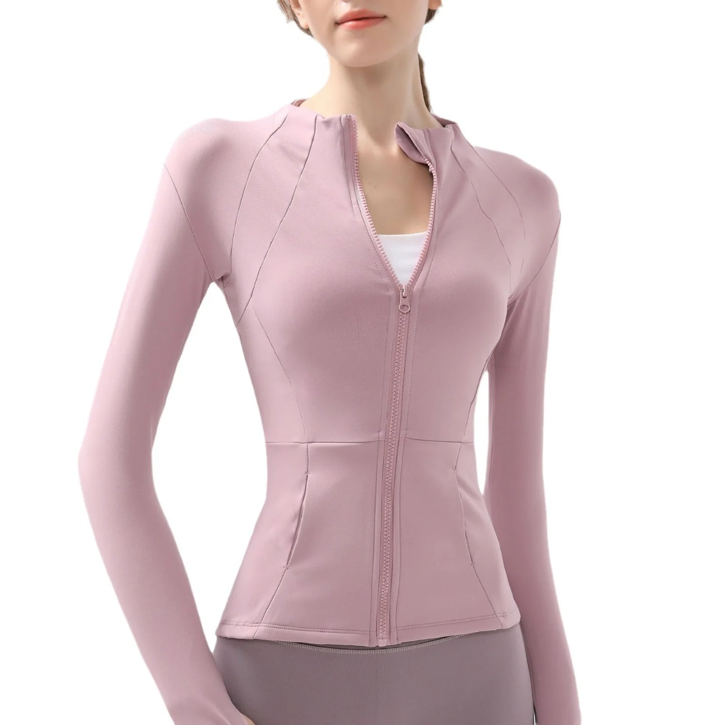 New yoga clothes for women, long sleeved running, fitness, slimming, versatile yoga jackets, training sports tops, jackets