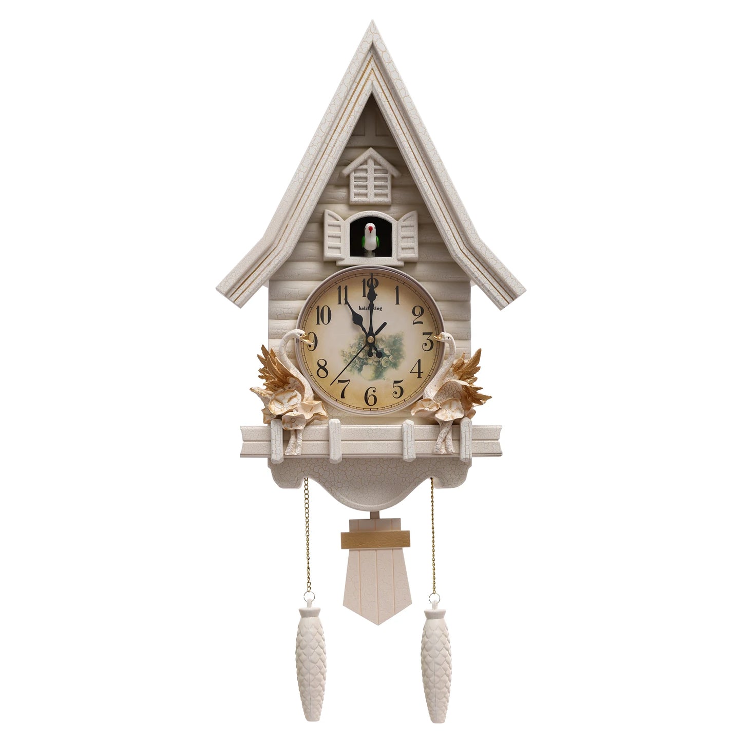Silent Cuckoo Clock Battery Powered Adjustable Volume Decor 12.8x4.33x27.2in
