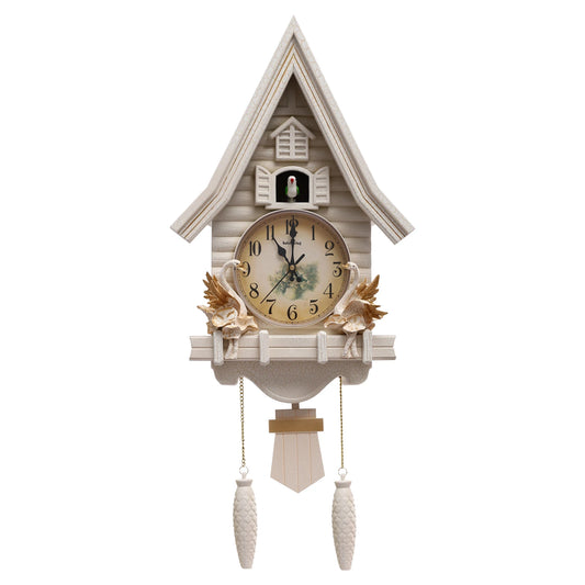 Silent Cuckoo Clock Battery Powered Adjustable Volume Decor 12.8x4.33x27.2in