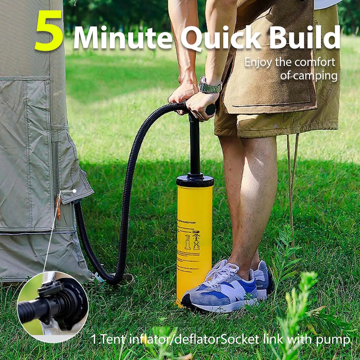 Large Inflatable Tent For 8 To 10 People 135 Sqft Tent