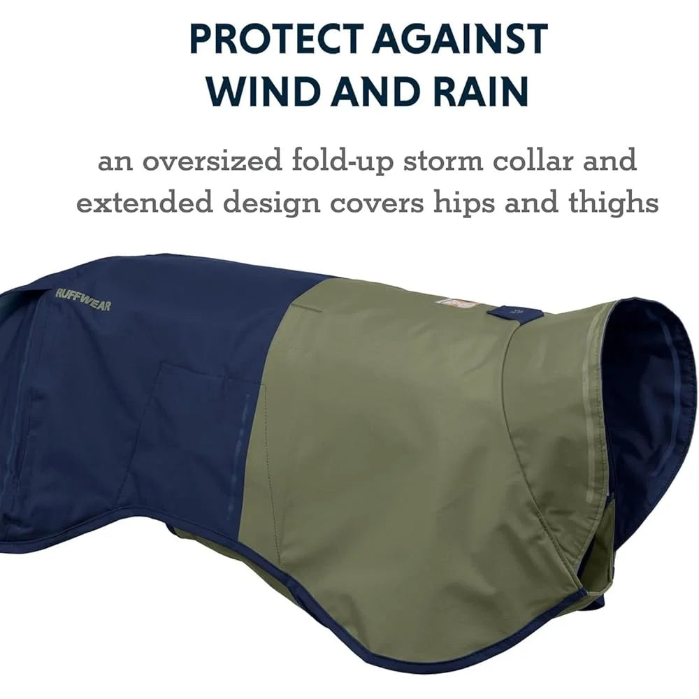 Waterproof Dog Raincoat Windproof All Weather Jacket Reflective Trim Lightweight