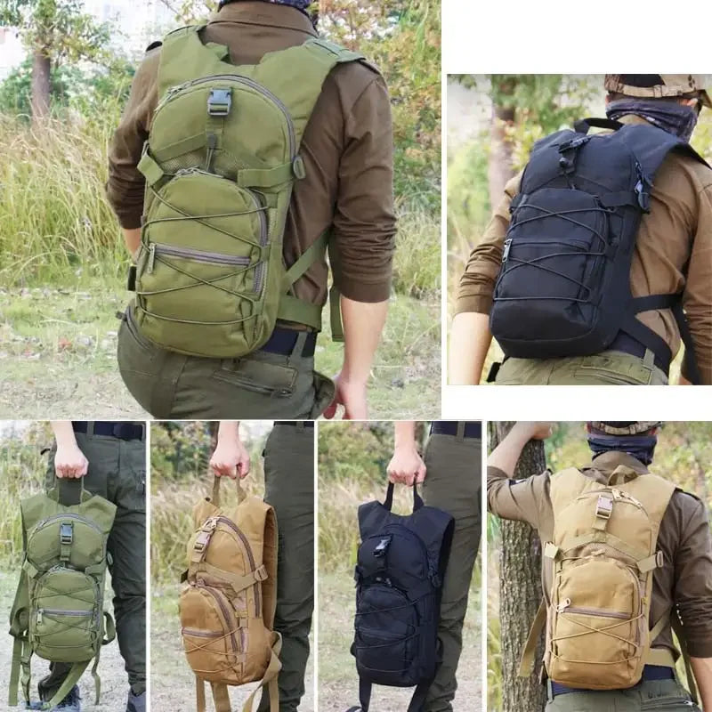 15L Molle Tactical Bike Backpack For Cycling Hiking Camping Outdoor Gear