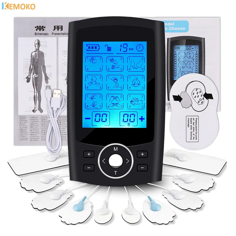 36 Modes EMS TENS Unit Muscle Stimulator Electric Acupuncture Body Massage Electro Stimulator Slimming Machine