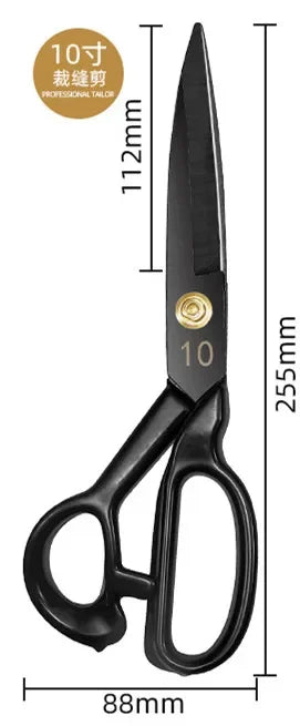 High Carbon Steel Tailor Scissors For Fabric And Leather Cutting 8 To 12 Inch