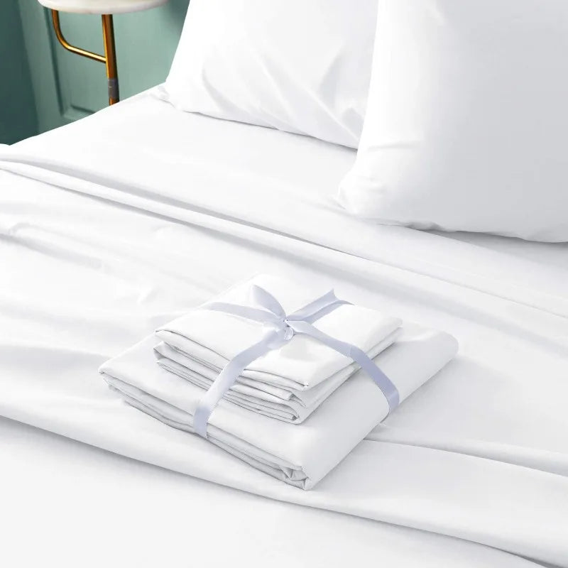 Hotel Luxury Bed Sheets Set 6 Piece(King, White) - Super Soft 1800 Thread Count, Wrinkle & Fade Resistant