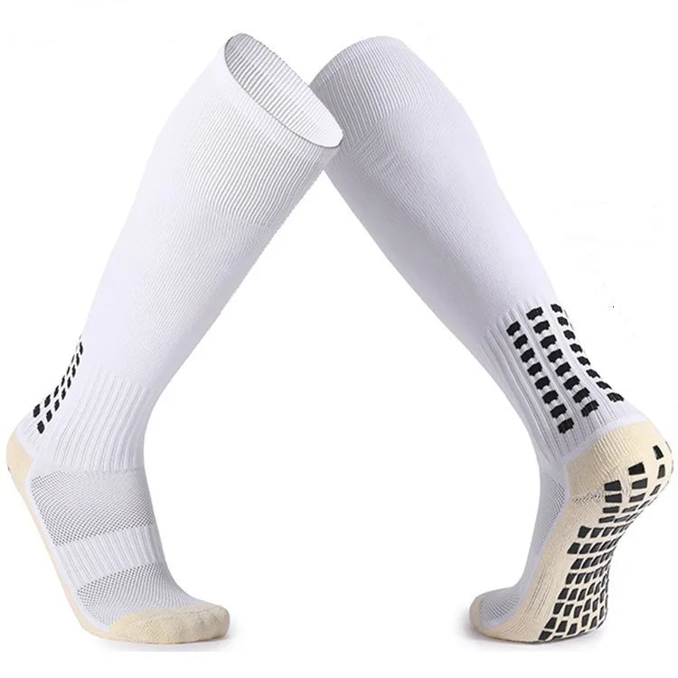 Long Football Socks With Silicone Suction Cup Grip Anti Slip