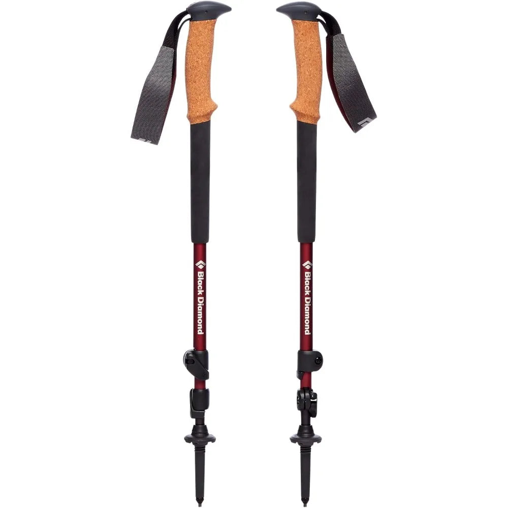 Black Diamond Womens Trail Cork Trekking Poles Pair Of 2 Lightweight Collapsible Aluminum Hiking Sticks With Cork Grips