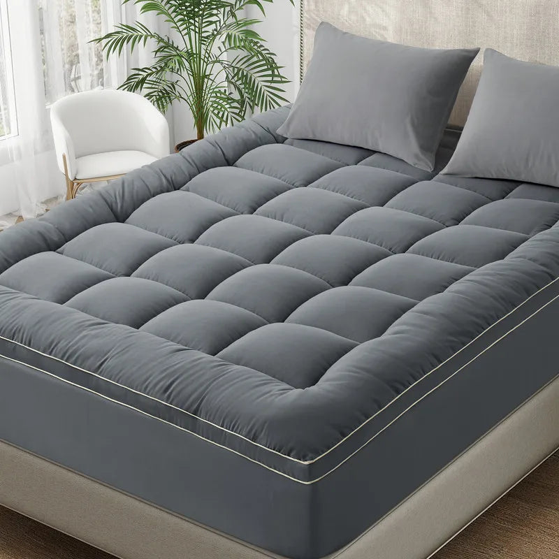 Queen Mattress Topper Extra Thick Cooling Pad 8 To 21 Inch Deep Pocket 1000 GSM