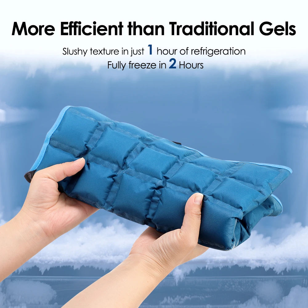 Large 13x22 Inch Reusable Ice Pack for Back Relief Cold Therapy Wrap