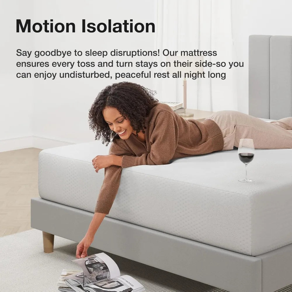 Full Size Gel Memory Foam Mattress 10 Inch Cool Sleep