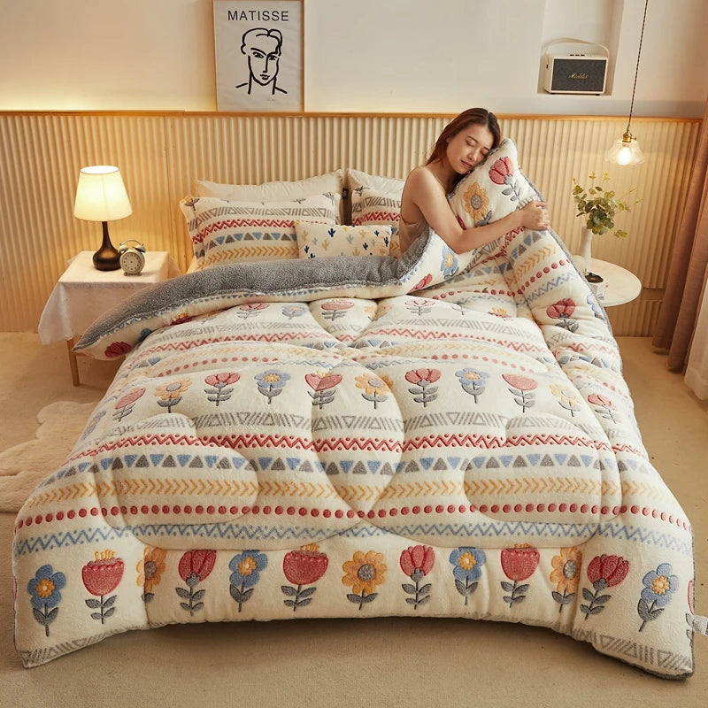 Tribal Aztec Geometric Comforter Set Queen Size 3Pcs All Season Bedding