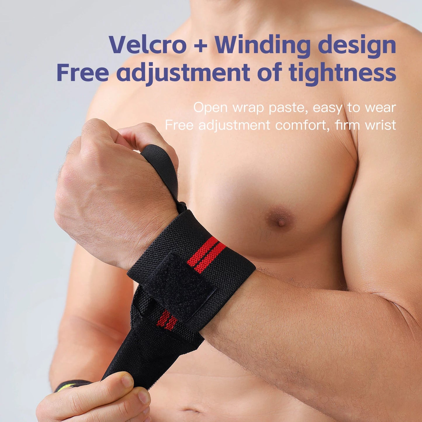 Wrist Support Brace Straps Extra Strength Weight Lifting Wraps For Gym