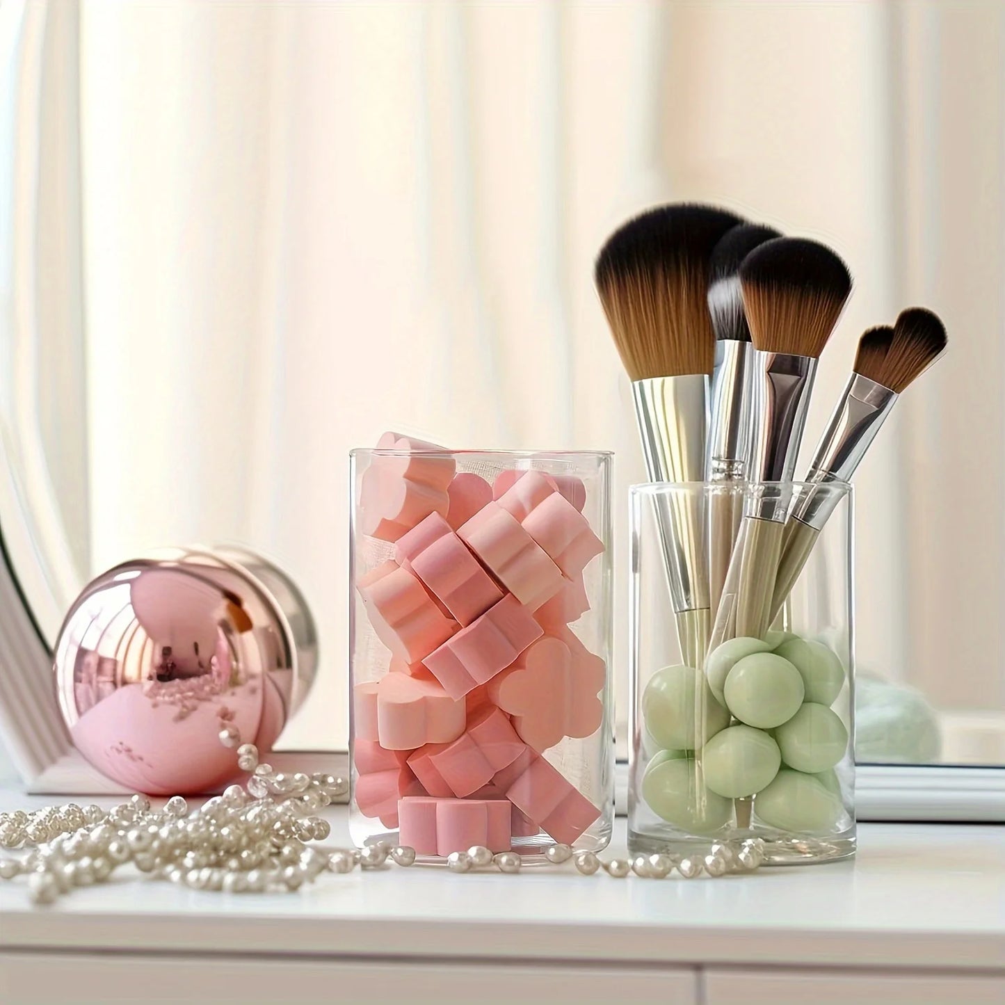 Glass Cylinder Vase 5.5 6 Inch Tall Clear Hurricane Candle Holder Wedding Decor