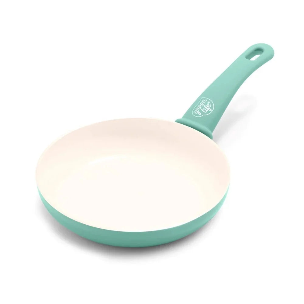 Soft Grip 8 Inch Nonstick Fry Pan With Ceramic Coating And Bakelite Handle Aluminum Dishwasher Safe And Eco Friendly