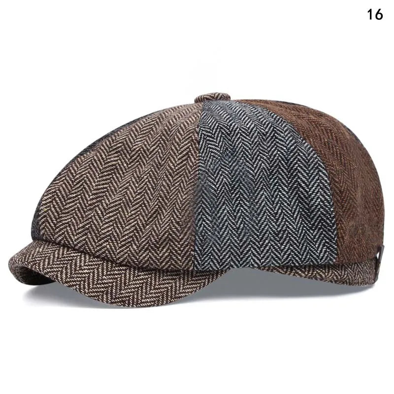 Mens Casual Peaky Blinders Beret Hat Cotton Unisex Newsboy Style