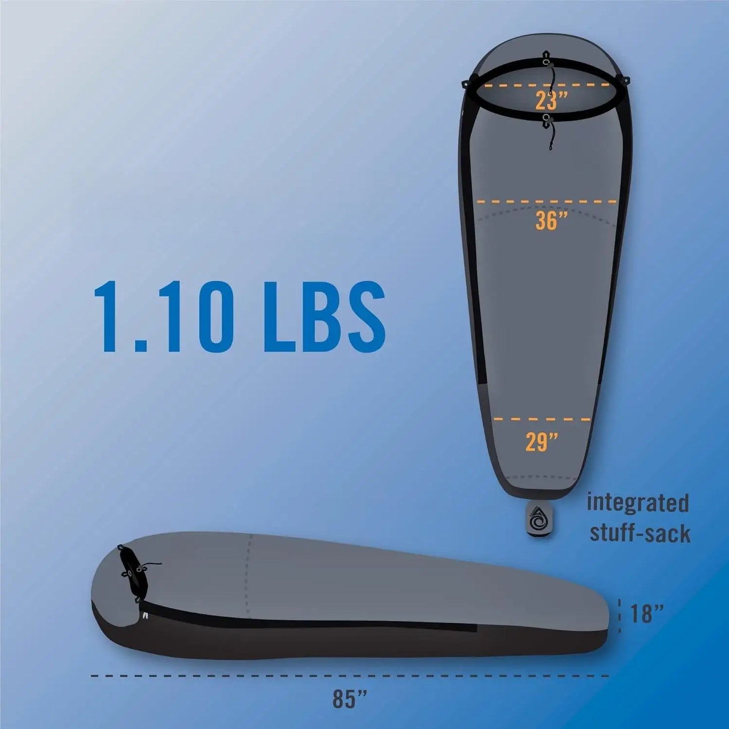 Pharaoh Bivy Sack Waterproof Outer Shell For Sleeping Bags Olive Drab Camping